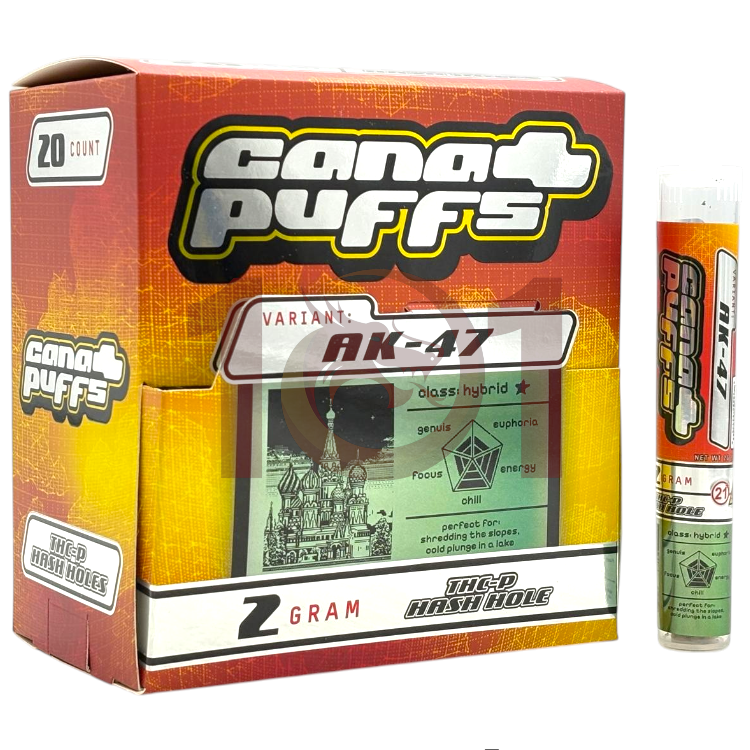 CANA PUFFS HASH HOLE LR THCP PREROLL 2GM HYBRID - AK-47