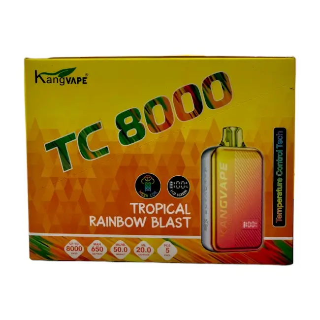 KANGVAPE TC8000 5% - TROPICAL RAINBOW BLAST