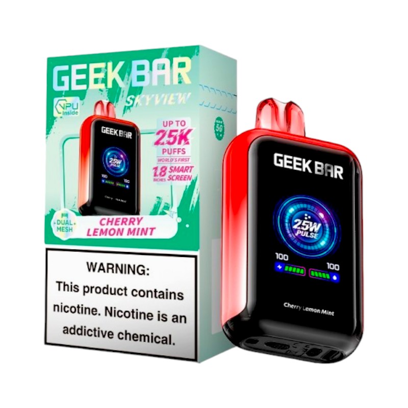 GEEK BAR SKYVIEW 25000 5% - CHERRY LEMON MINT