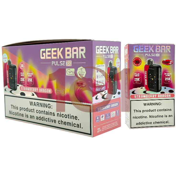 GEEK BAR PULSE X 25000 5% - THERMAL STRAWBERRY DRAGON