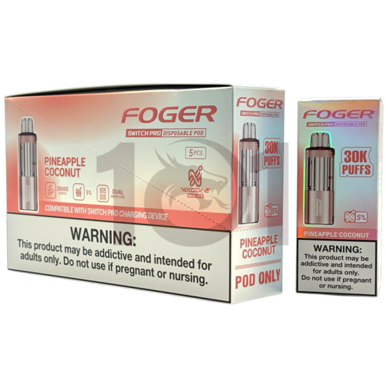 FOGER NIXODINE SWITCH PRO 30000 POD 5% - PINEAPPLE COCONUT