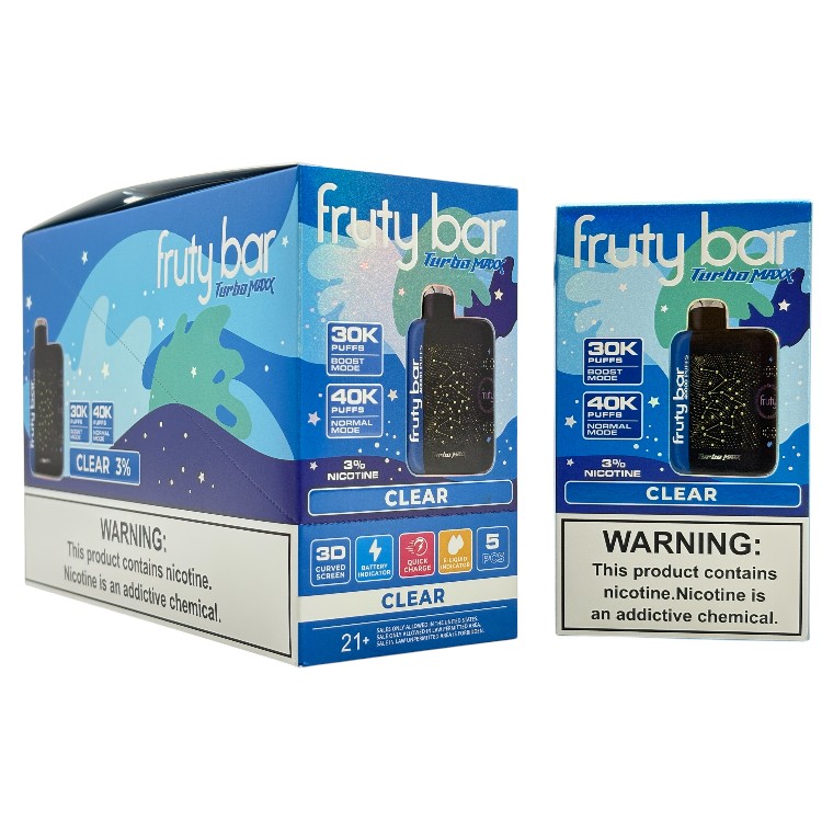 FRUTY BAR TURBO MAX 40000 3% - CLEAR