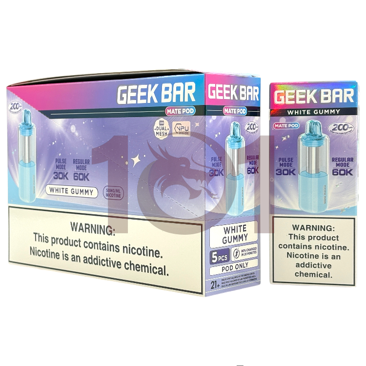 GEEK BAR MATE KIT 60000 POD 5% - WHITE GUMMY