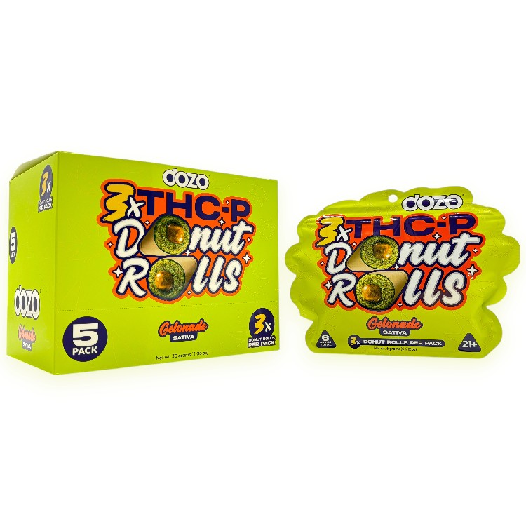 DOZO SATIVA THCP 3GM 2CT PK  3X DONUT ROLLS - GELONADE
