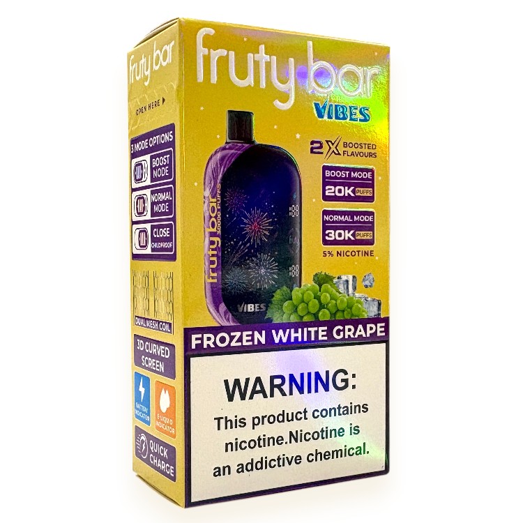 FRUTY BAR VIBES 30000 5% - FROZEN WHITE GRAPE