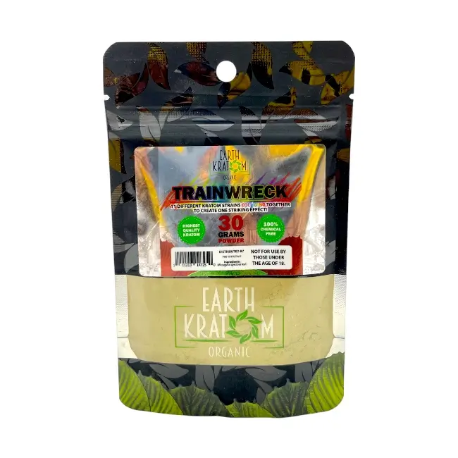 EARTH KRATOM ORGANIC 30G - TRAINWRECK