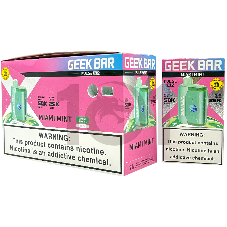 GEEK BAR PULSE X2 50000 5% - MIAMI MINT