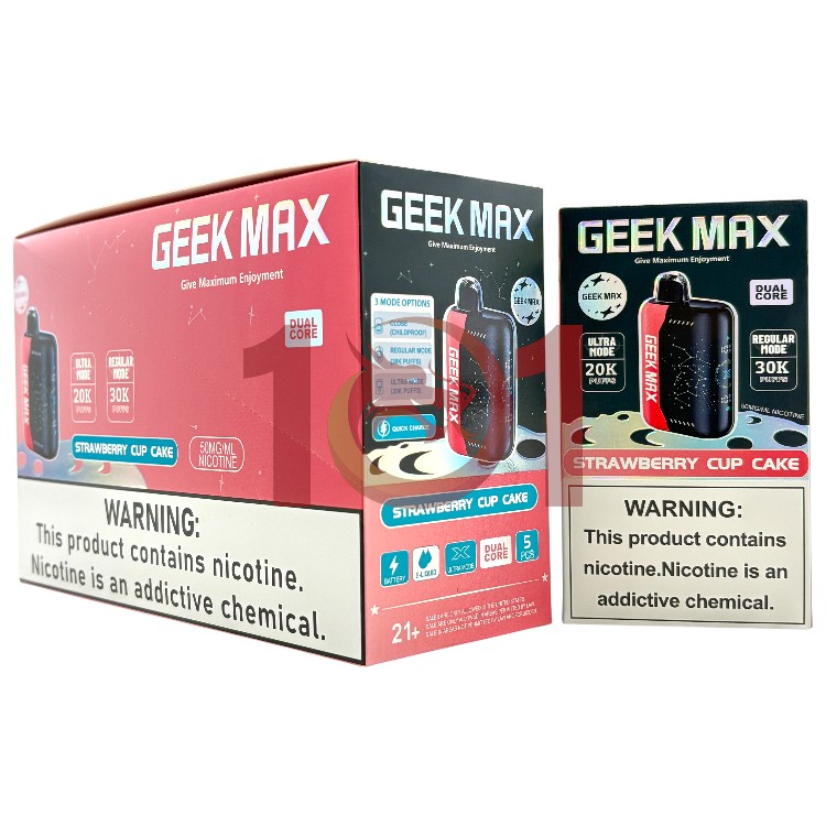 GEEK MAX ULTRA X 30000 5% - STRAWBERRY CUP CAKE