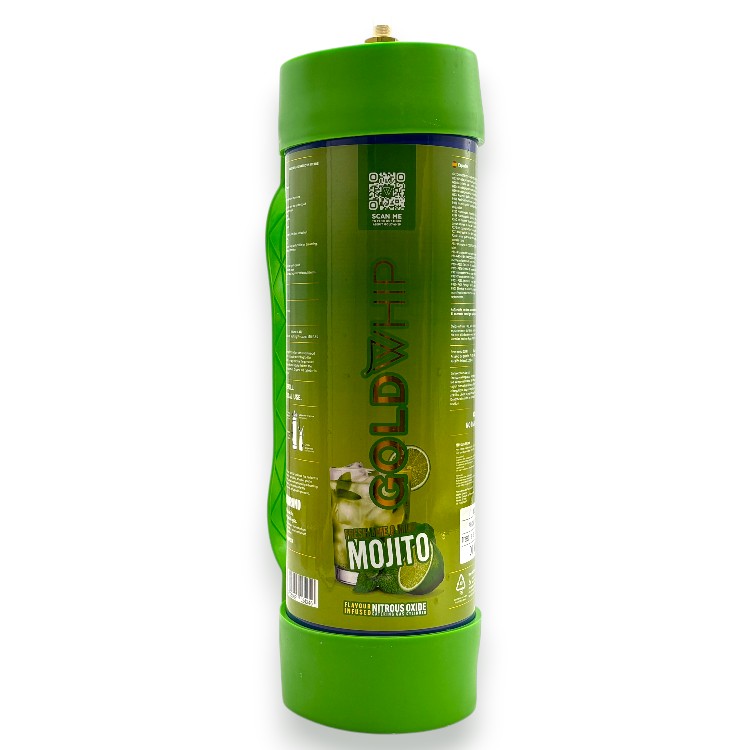GOLD WHIP MAXI XL N2O CREAM CHARGER TANK 4.42LT 3000GM - MOJITO