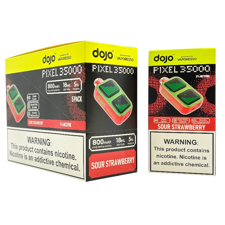 DOJO PIXEL 35000 5% - SOUR STRAWBERRY