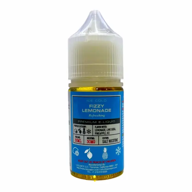 BASIX E-LIQUID SALT 30ML30MG - FIZZY LEMONADE