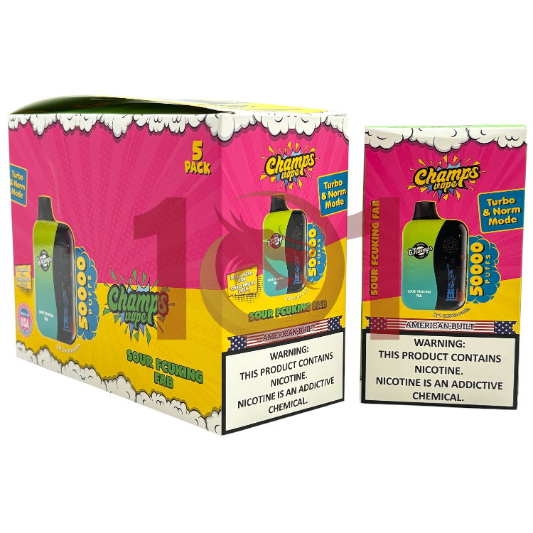 CHAMPS VAPE 50000 5% - SOUR FCUKING FAB
