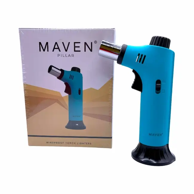 MAVEN PILLAR SKY BLUE WINDPROOF TORCH LIGHTER - SGL