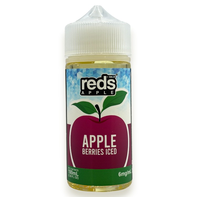 DAZE REDS APPLE ICE E-LIQUID 6MG 100ML - APPLE BERRIES ICED