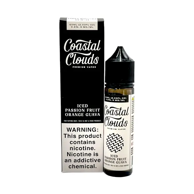 COASTAL CLOUDS ICE 6MG 60ML - PASSION FRUIT ORANGE GUAVA ICED
