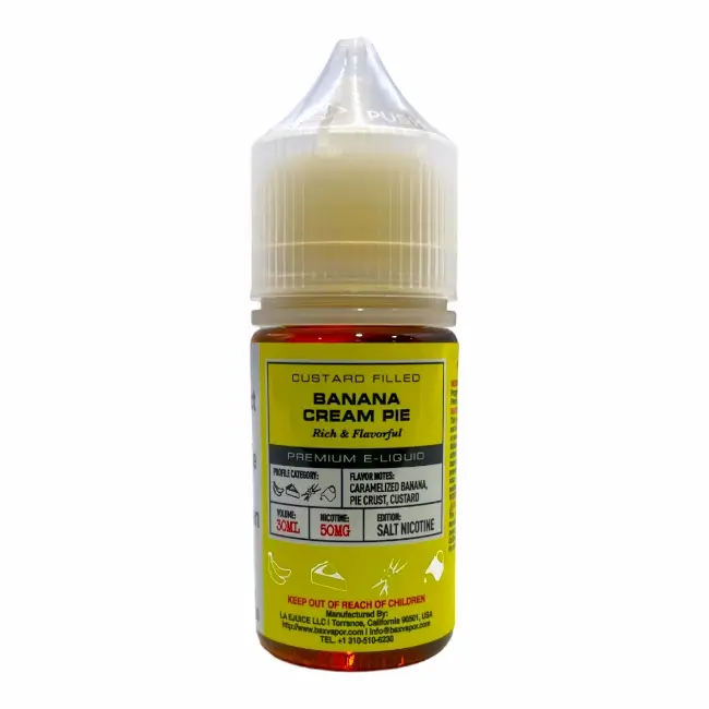 BASIX E-LIQUID SALT 30ML50MG - BANANA CREAM PIE