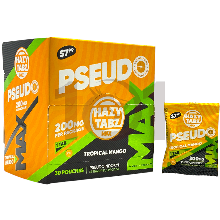 HAZY TABZ MAX PSEUDOINDOXYL EXTRACT TABLET SP 1PK/$7.99 200MG 1CT PK - TROPICAL MANGO