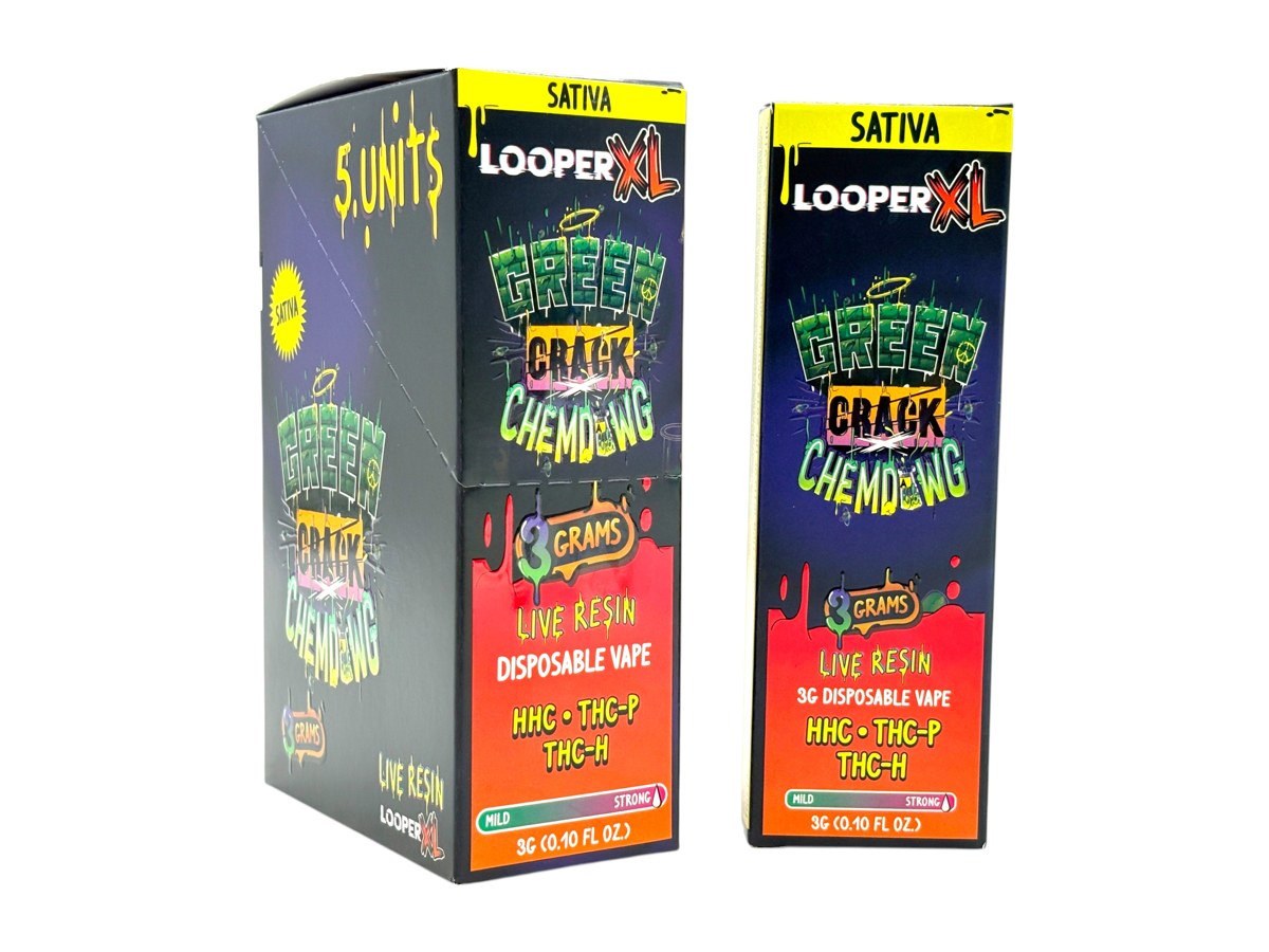 LOOPER THCP 3.0GM DISPOSABLE SATIVA - GREEN CRACK CHEMD WG