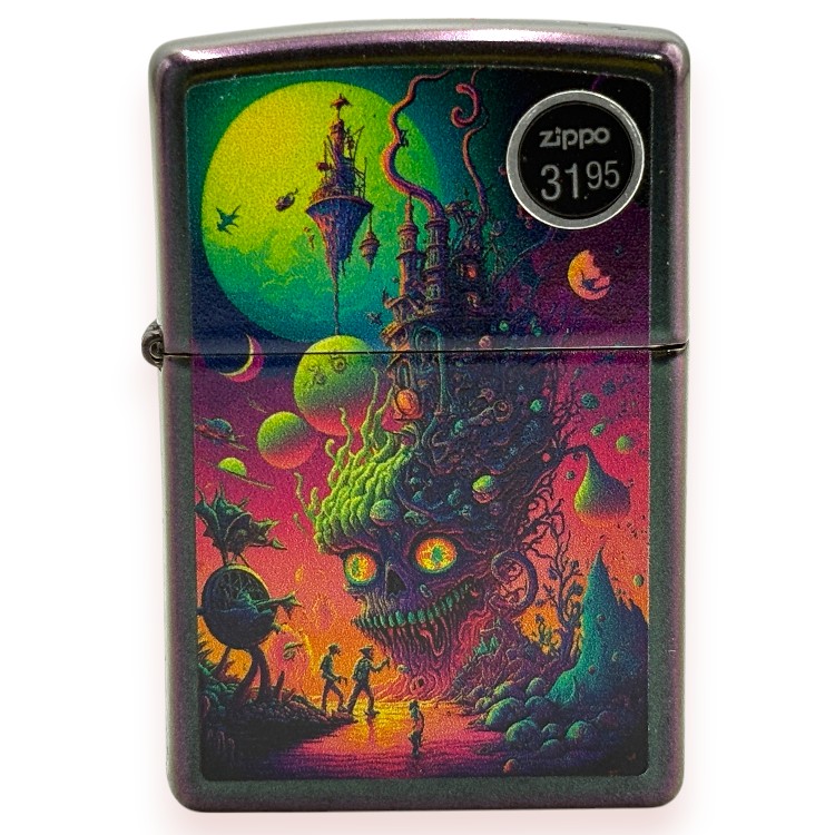 ZIPPO LIGHTER ($31.95) 1CT (46238) - PSYCHEDELIC DESIGN