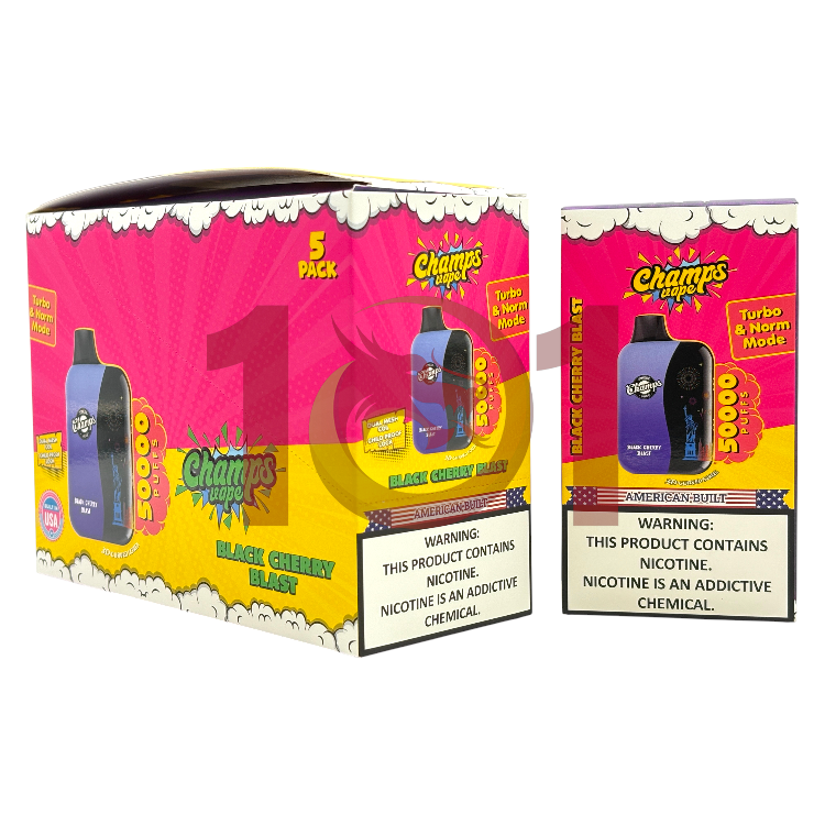CHAMPS VAPE 50000 5% - BLACK CHERRY BLAST