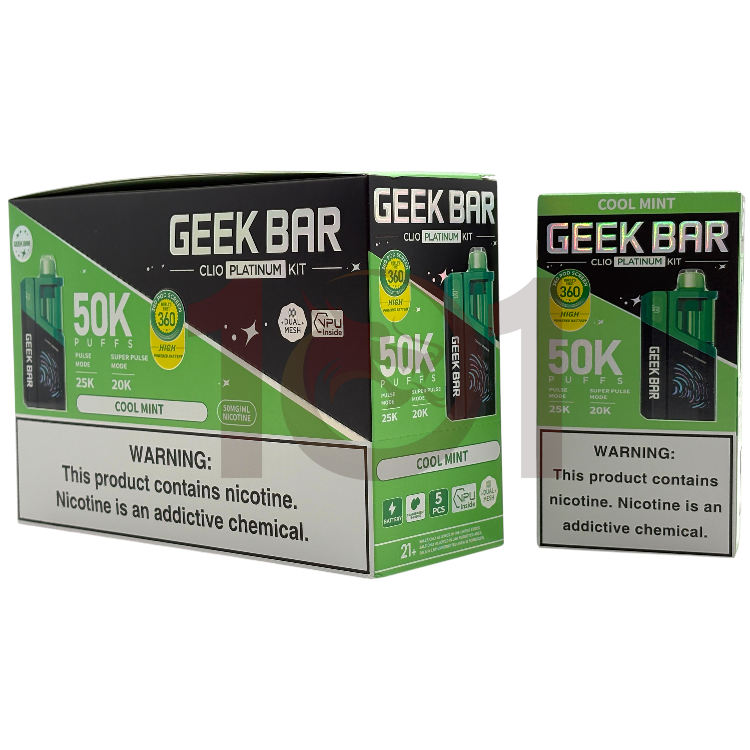 GEEK BAR CLIO PLATINUM 50000 POD DEVICE 5% - COOL MINT