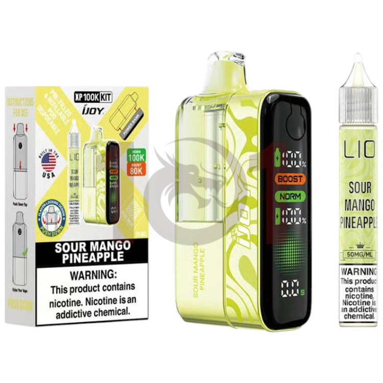 IJOY XP100K (W/E-LIQUID BOTTLE) POD DEVICE 5% - SOUR MANGO PINEAPPLE
