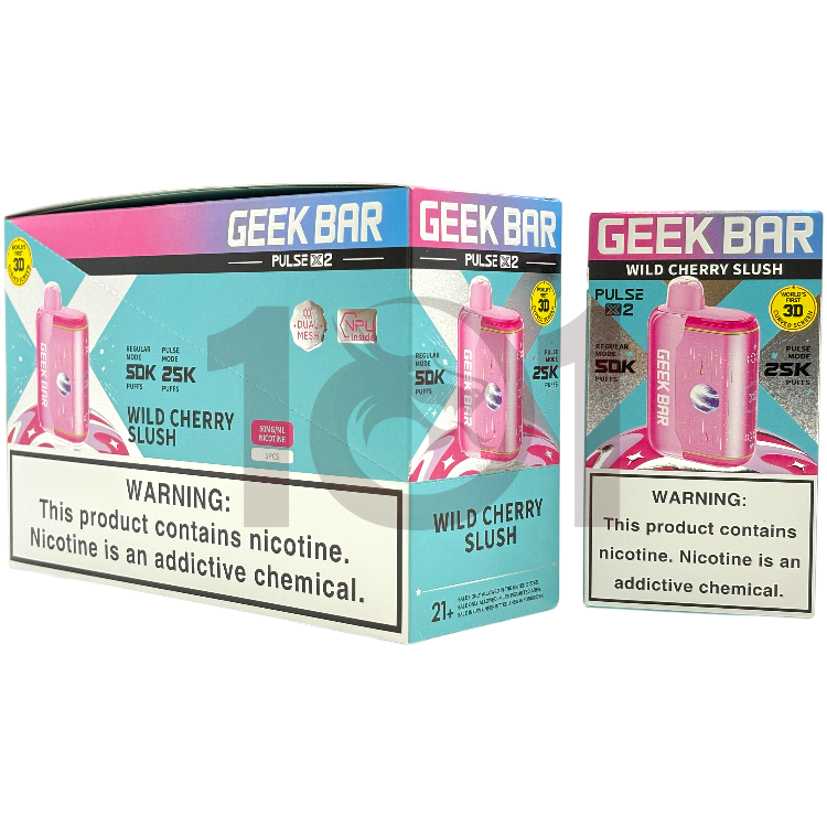 GEEK BAR PULSE X2 50000 5% - WILD CHERRY SLUSH