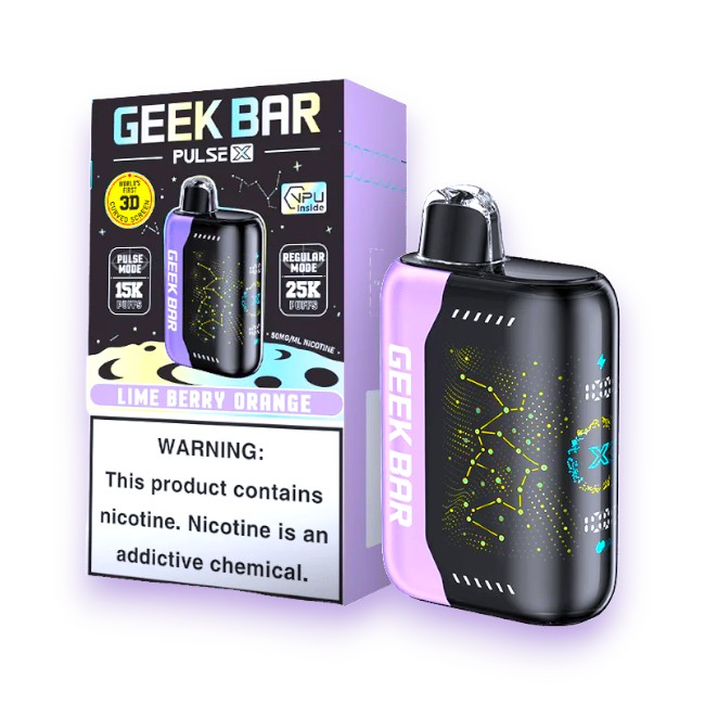 GEEK BAR PULSE X 25000 5% - LIME BERRY ORANGE
