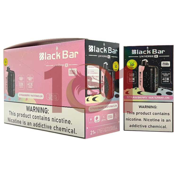 BLACK BAR UNIVERSE X 40000 5% - STRAWBERRY WATERMELON