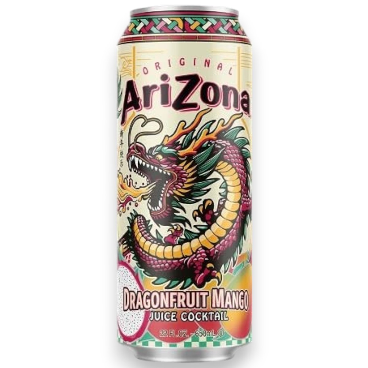 ARIZONA JUICE 22OZ CAN - DRAGONFRUIT MANGO