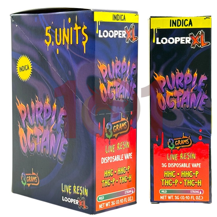 LOOPER XL SERIES THCP 3GM DISPOSABLE INDICA - PURPLE OCTANE