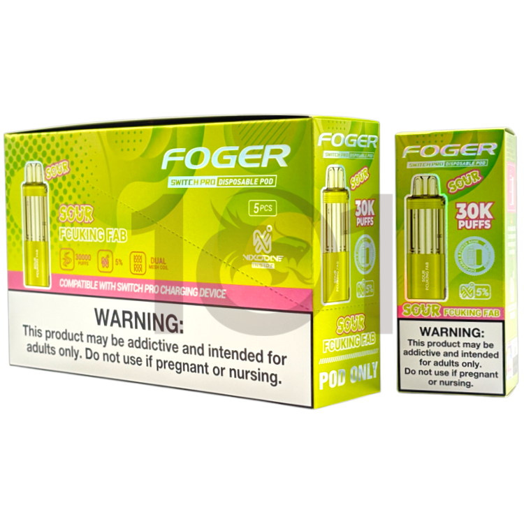 FOGER NIXODINE SWITCH PRO 30000 POD 5% - SOUR FCUKING FAB