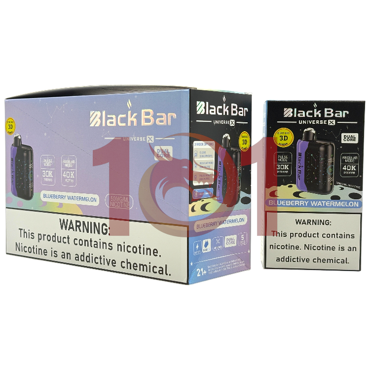 BLACK BAR UNIVERSE X 40000 5% - BLUEBERRY WATERMELON
