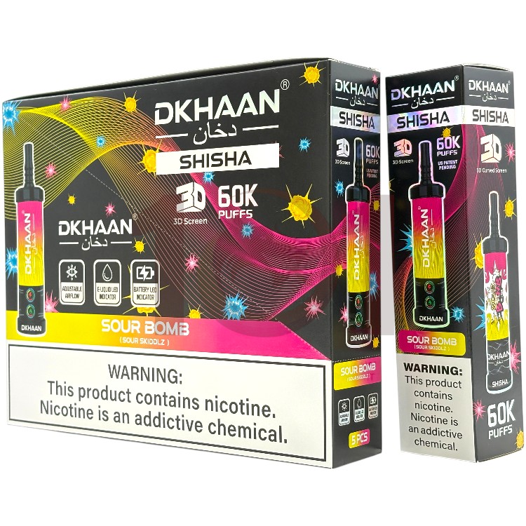 DKHAAN SHISHA 60000 0.5% - SOUR BOMB