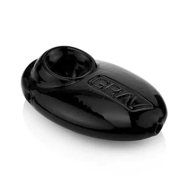 GRAV   GLASS PIPE   HANDPIPE   PEBBLE   BLACK