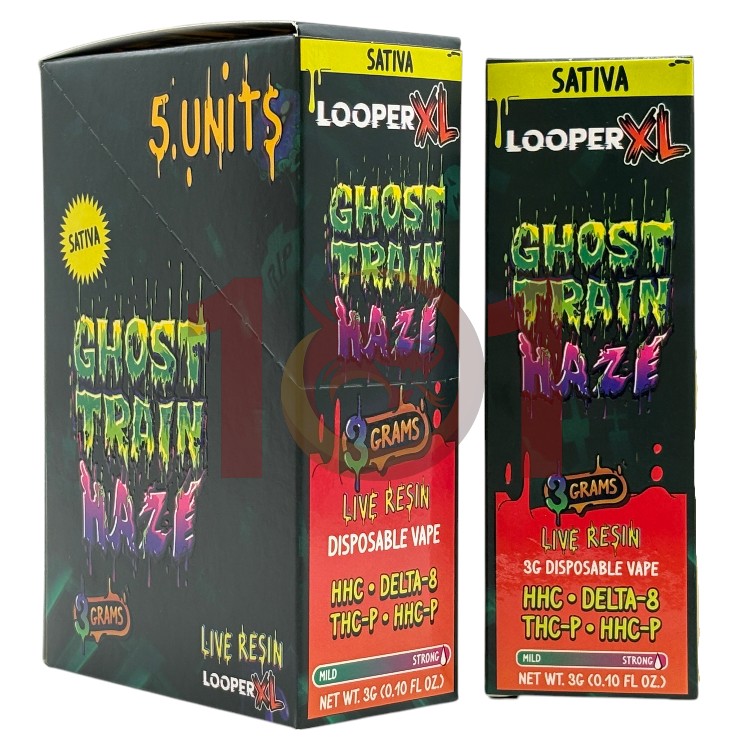 LOOPER XL SERIES THCP 3GM DISPOSABLE SATIVA - GHOST TRAIN HAZE