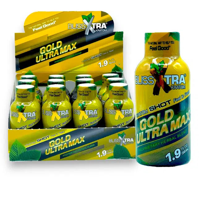 BLISSXTRA GOLD ULTRA MAX KRATOM SHOT 1.9 OZ BTL