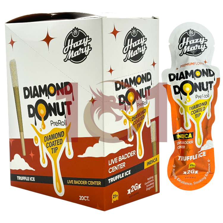 HAZY MARY DIAMOND DONUT THCP 2GM PREROLL - TRUFFLE ICE