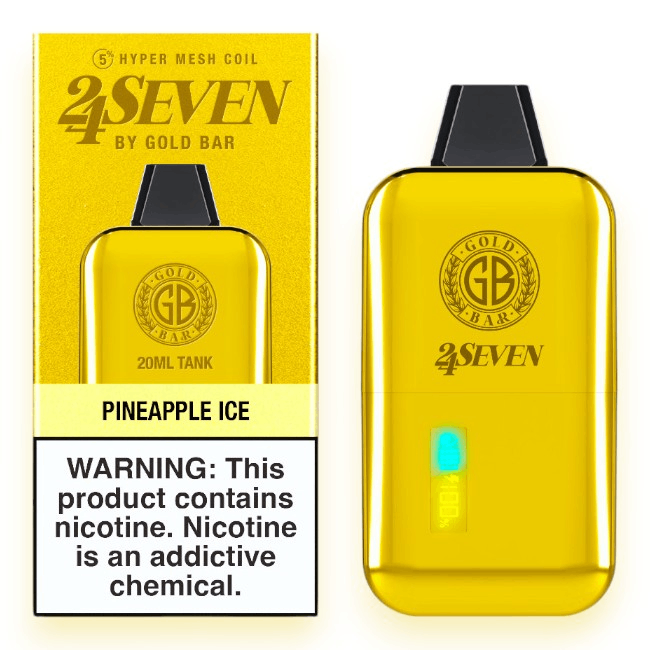 GOLD BAR 24SEVEN 24000 5% - PINEAPPLE ICE
