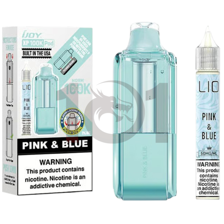 IJOY XP100K  (W/E-LIQUID BOTTLE) POD 5% - PINK & BLUE