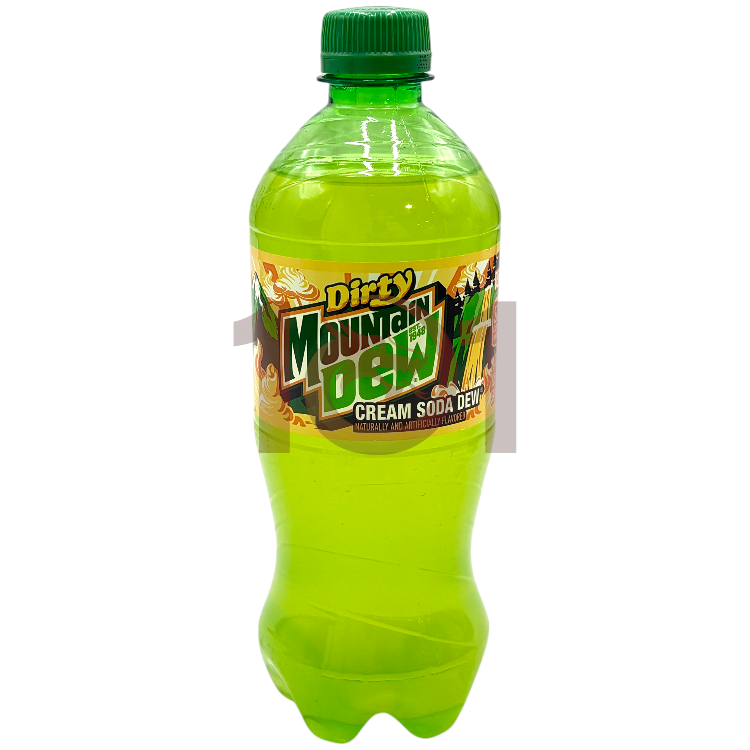 MOUNTAIN DEW  SODA 20OZ PLASTIC BOTTLE - DIRTY CREAM SODA DEW