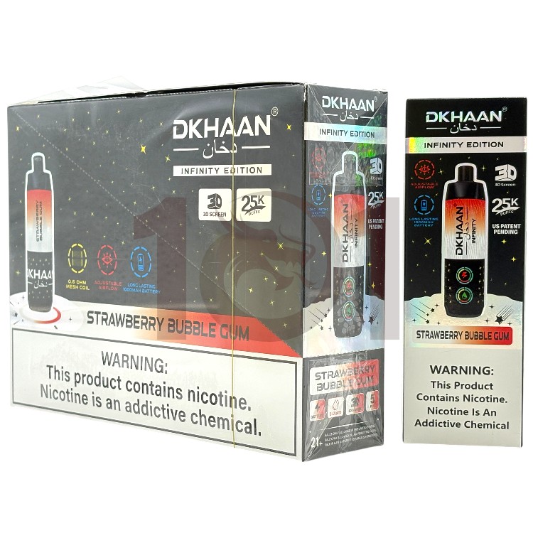 DKHAAN 25000 INFINITY EDITION 5% - STRAWBERRY BUBBLE GUM