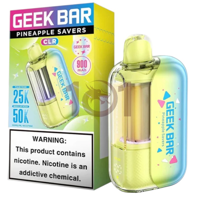 GEEK BAR CLR 50000 5% - PINEAPPLE SAVERS