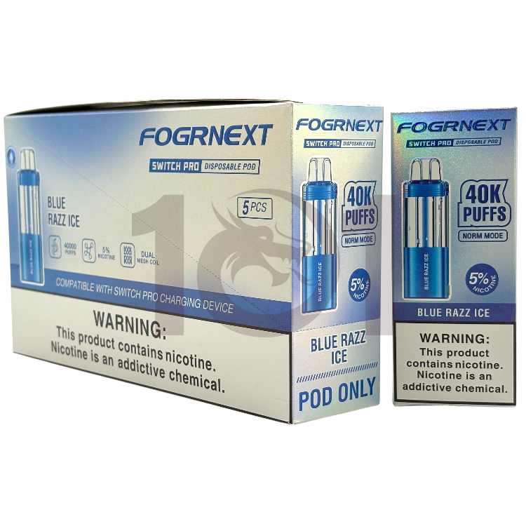 FOGRNEXT 40000 SWITCH PRO POD 5% - BLUE RAZZ ICE