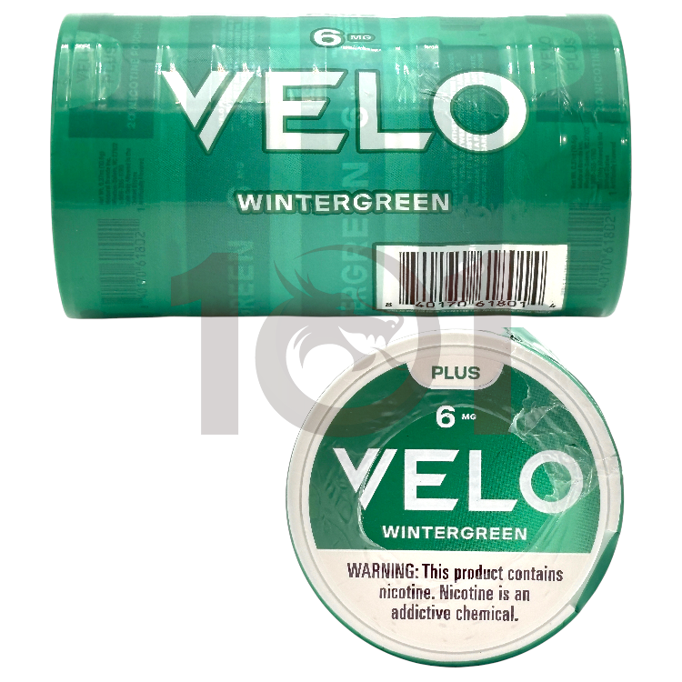 VELO PLUS NICOTINE POUCHES 20CT PK 6MG - WINTERGREEN