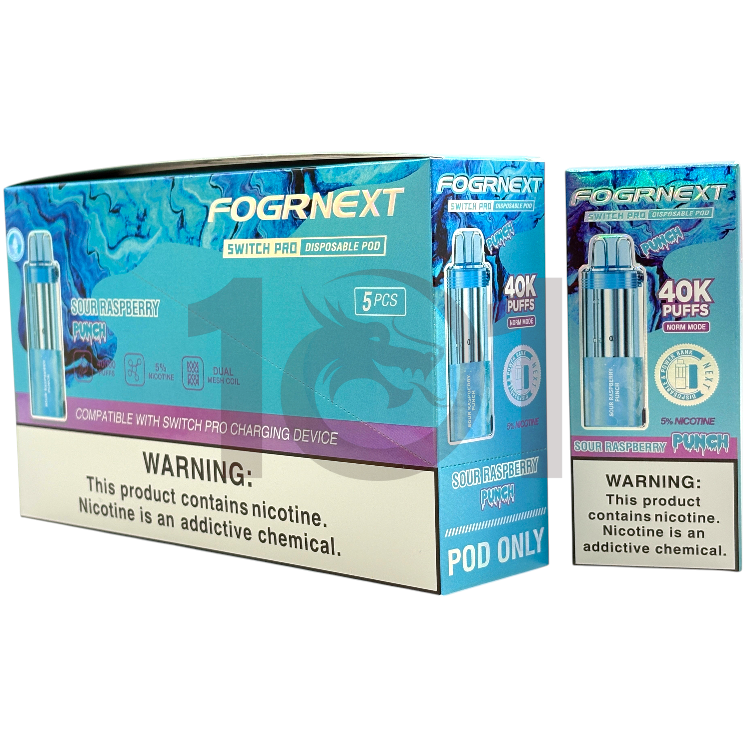 FOGRNEXT 40000 SWITCH PRO POD 5% - SOUR RASPBERRY PUNCH