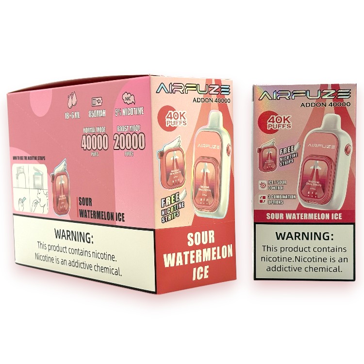 AIRFUZE ADDON ICE CONTROL 40000 5% - SOUR WATERMELON ICE