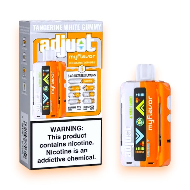 ADJUST MY FLAVOR 40000 5% - TANGERINE WHITE GUMMY