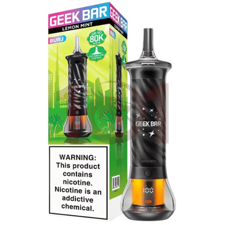 GEEK BAR BURJ 80000 0.5% - LEMON MINT