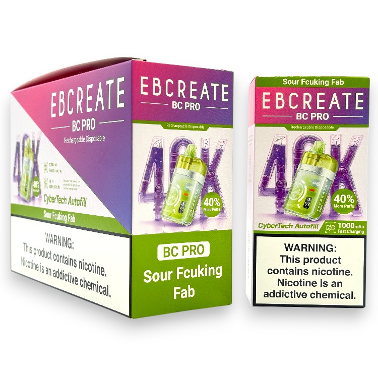 EBCREATE BC PRO 40000 5% - SOUR FCUKING FAB
